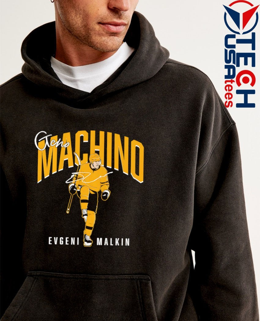 Evgeni Malkin Geno Machino Pittsburgh Penguins Hockey signature shirt