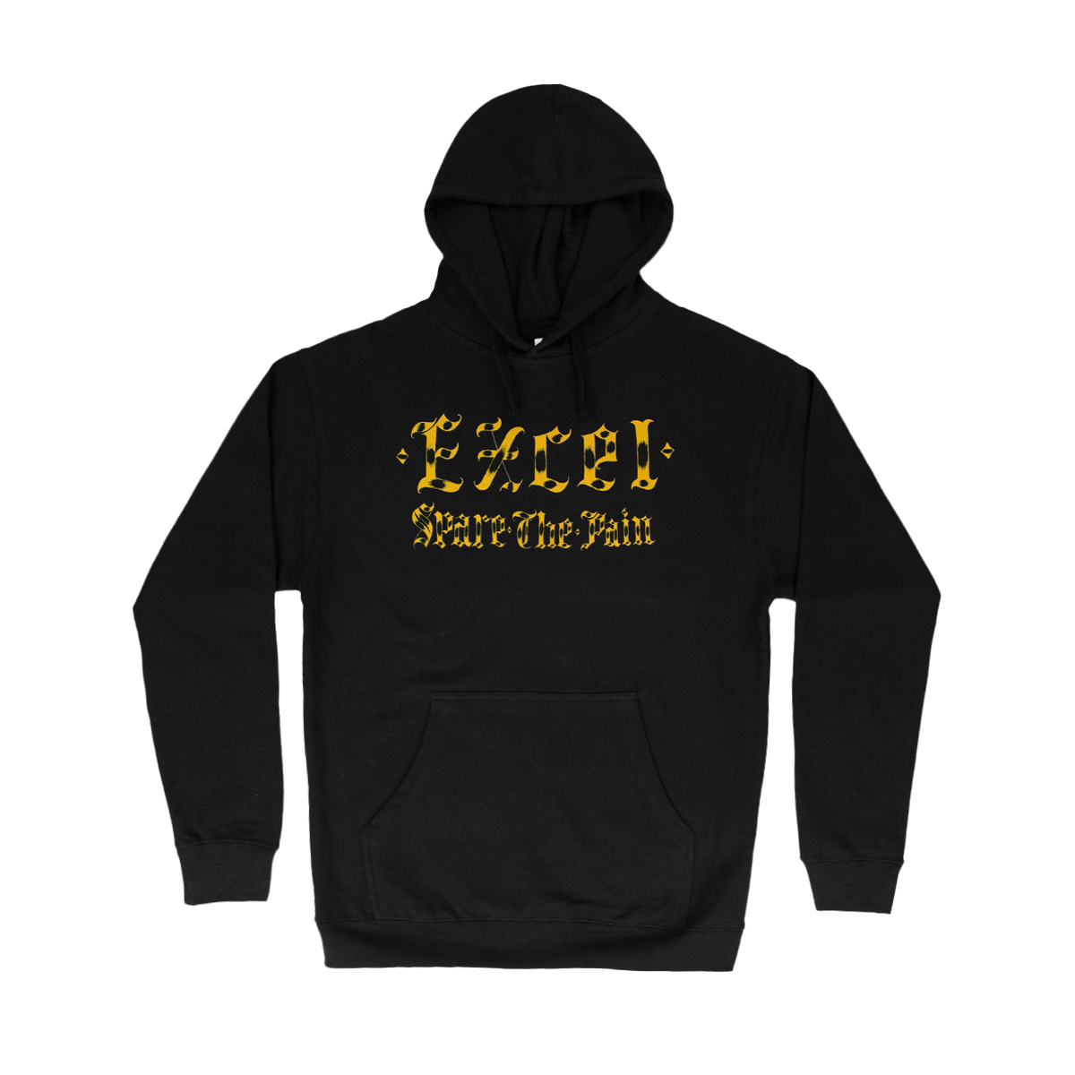 EXCEL - Spare the Pain Hoodie T-Shirts, Sweatshirt | CoreVibeTees.com (Image 1)