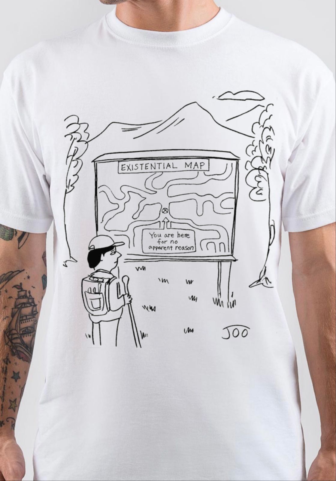 Existential Map T-Shirt Hoodie, Sweatshirt | CoreVibeTees.com