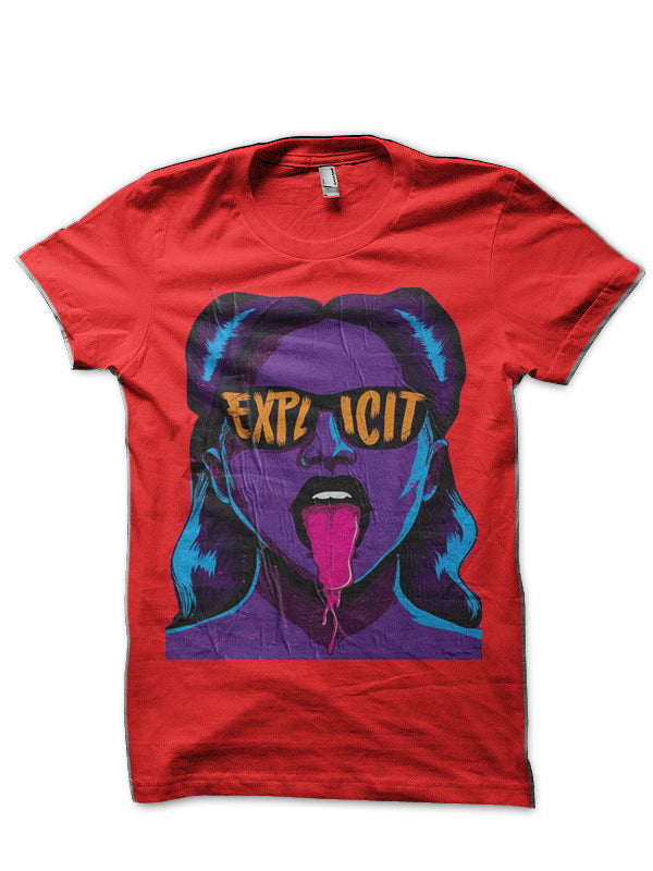 Explicit Red T-Shirt Hoodie, Sweatshirt | CoreVibeTees.com