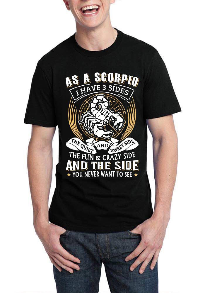 Scorpio Zodiac Black T-Shirt Hoodie, Sweatshirt | CoreVibeTees.com