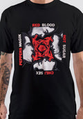 Red Hot Chilli Pepper Band Black T-Shirt Hoodie, Sweatshirt | CoreVibeTees.com