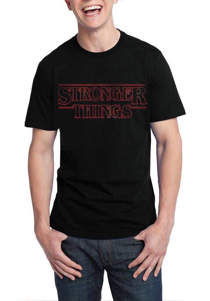 Stronger Things Black T-Shirt Hoodie, Sweatshirt | CoreVibeTees.com