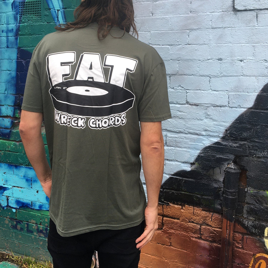 Fat Wreck Logo T-shirt (Army Green) Hoodie, Sweatshirt | CoreVibeTees.com (Image 2)