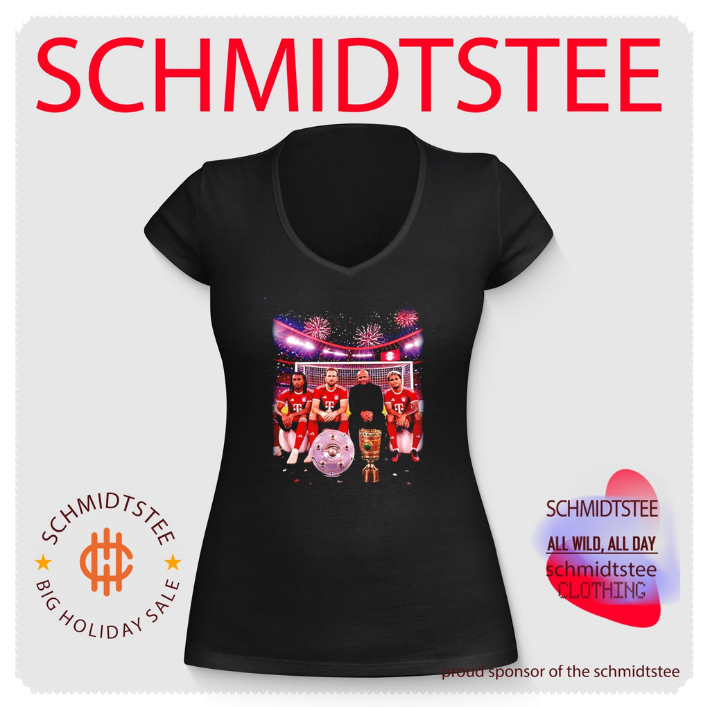FC Bayern Munich 2026 Champions players celebrating victory shirt