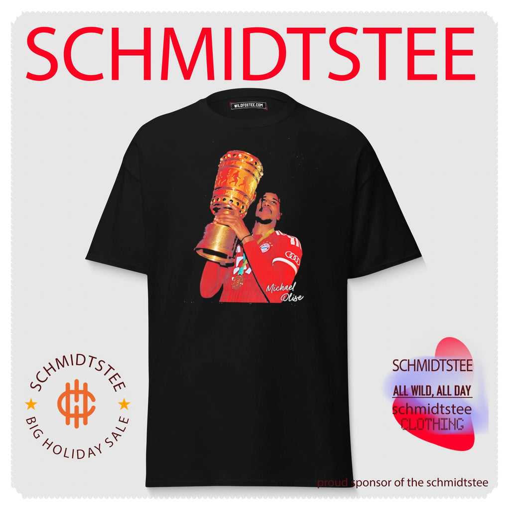 FC Bayern Munich DFB Pokal Champions 2026 Michael Olise holding trophy shirt