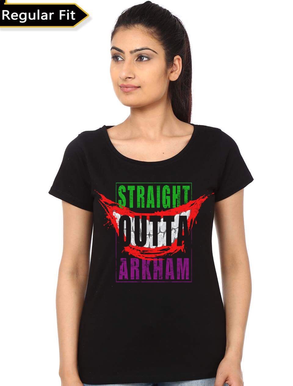 Straight Outta Arkham Womenâ€™s T-Shirt Hoodie, Sweatshirt | CoreVibeTees.com