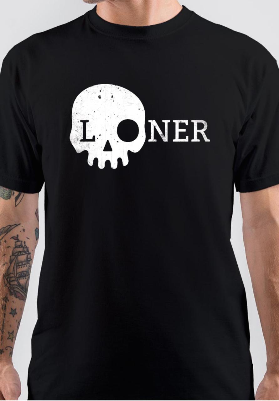 Loner Skull T-Shirt Hoodie, Sweatshirt | CoreVibeTees.com