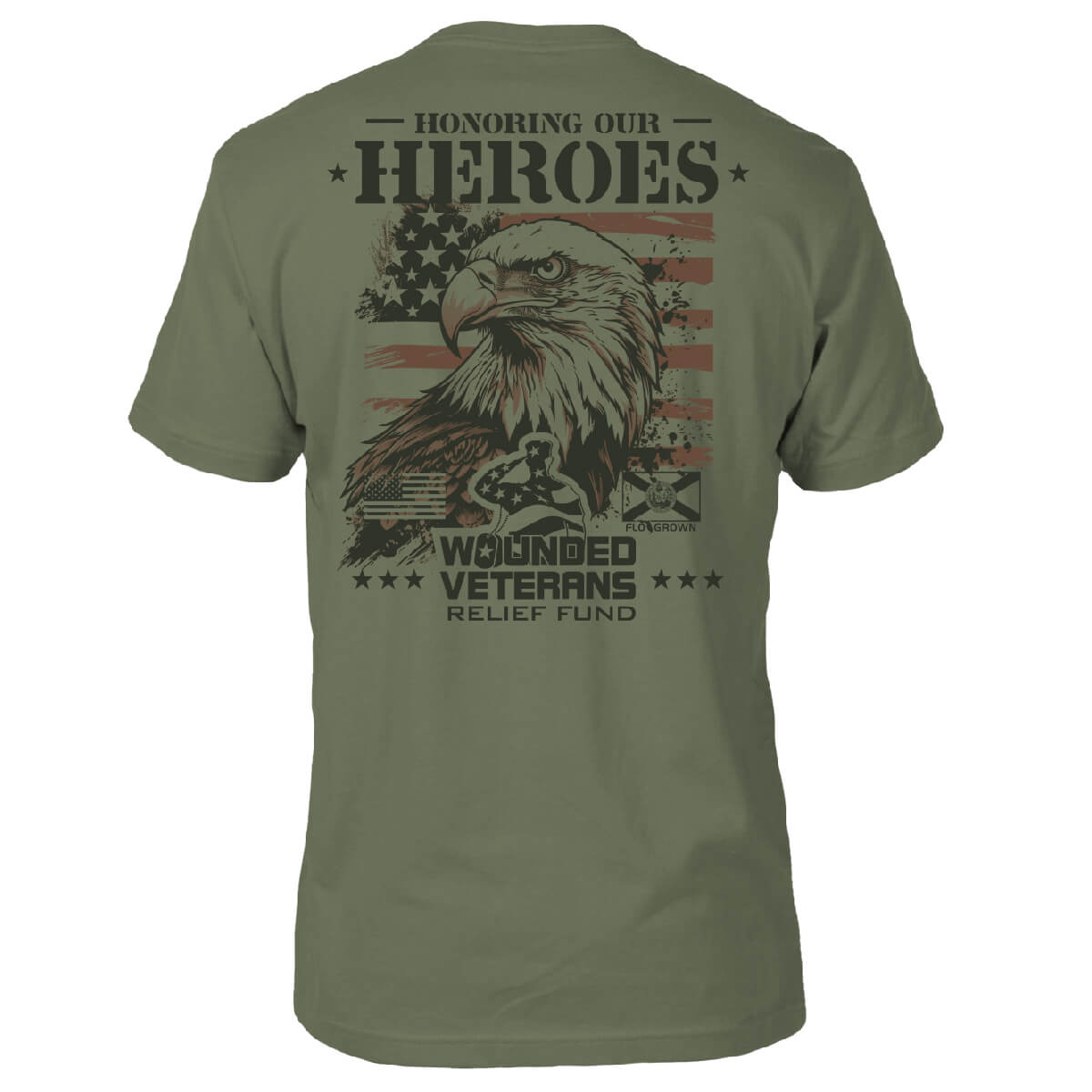 Wounded Veterans Eagle Charity Tee Hoodie, Sweatshirt | CoreVibeTees.com (Image 1)