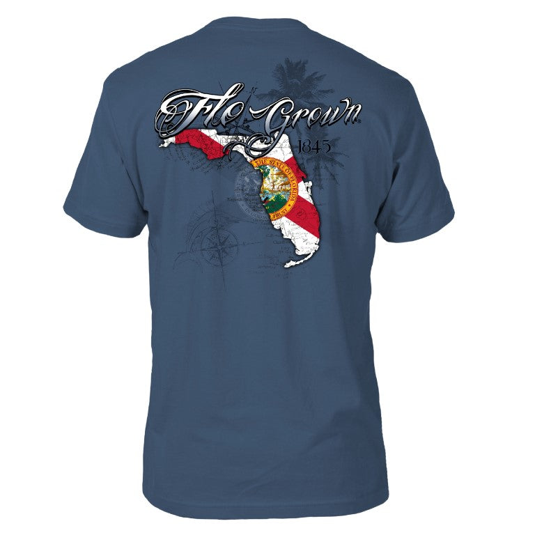 FloGrown State Flag Split Tee Hoodie, Sweatshirt | CoreVibeTees.com (Image 1)