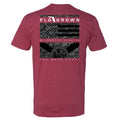 Red Camo Flag Panel Tee Hoodie, Sweatshirt | CoreVibeTees.com (Image 1)