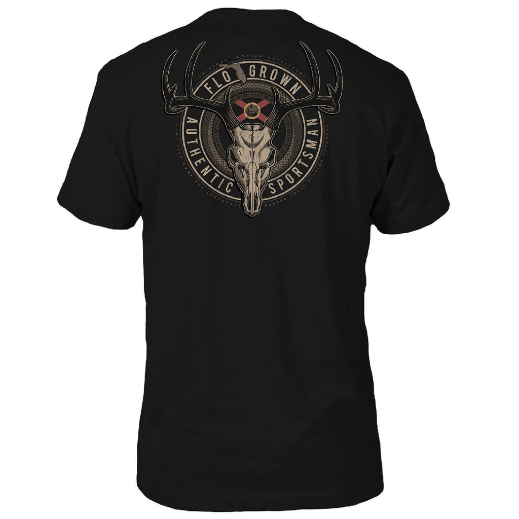 Deer Skull Badge Tee Hoodie, Sweatshirt | CoreVibeTees.com (Image 1)