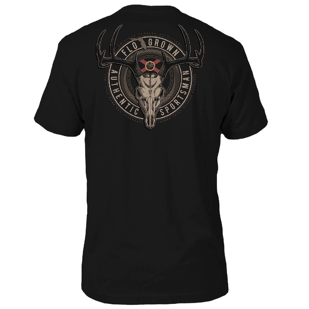 Deer Skull Badge Tee Hoodie, Sweatshirt | CoreVibeTees.com (Image 1)