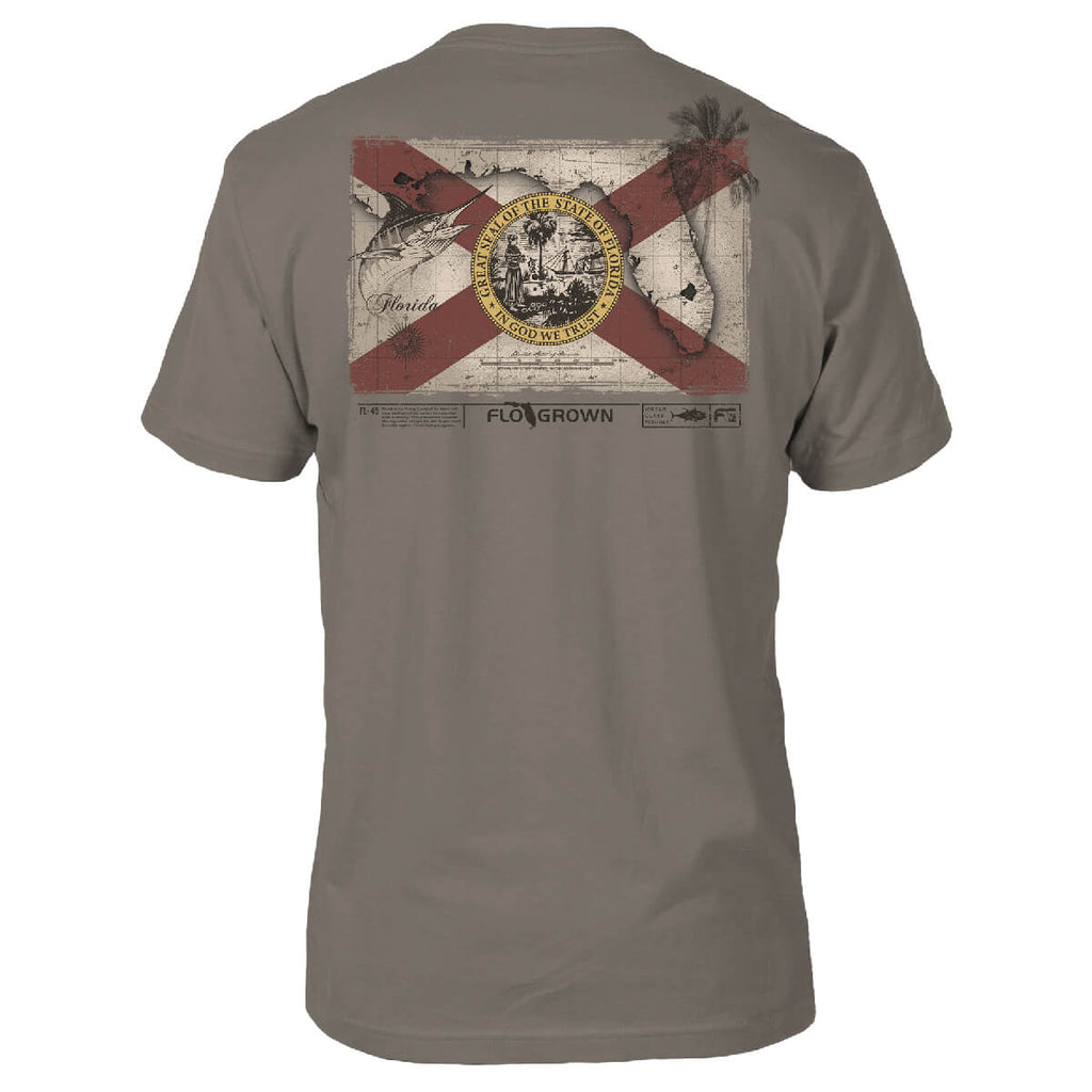 Vintage Flag Map Tee Hoodie, Sweatshirt | CoreVibeTees.com (Image 1)
