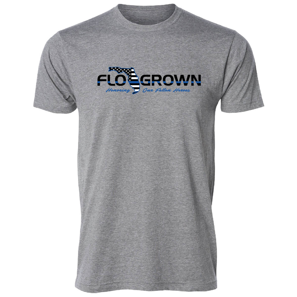 Gray Blue Line Flag Tee Hoodie, Sweatshirt | CoreVibeTees.com (Image 2)