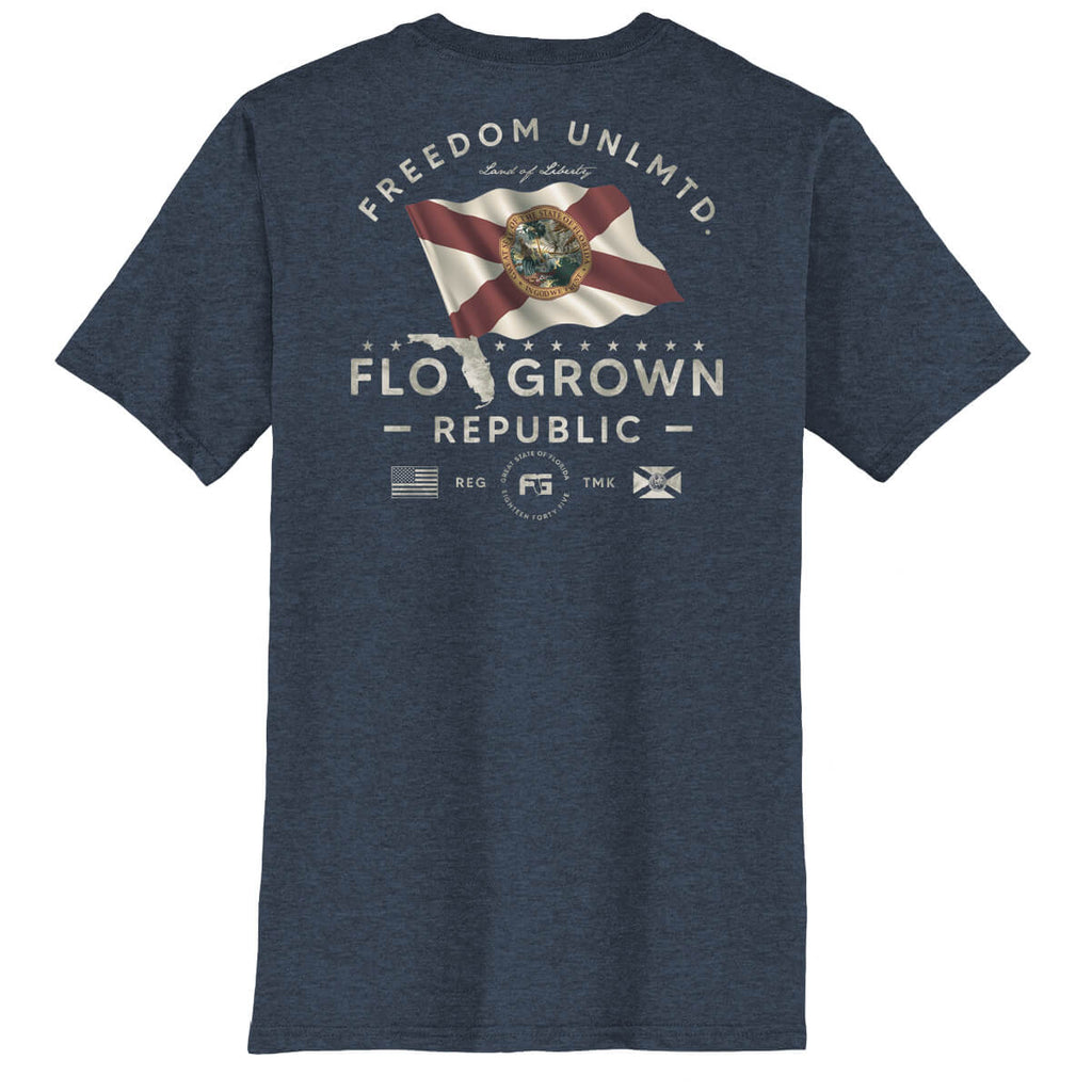 FloGrown Republic Tee Hoodie, Sweatshirt | CoreVibeTees.com (Image 1)