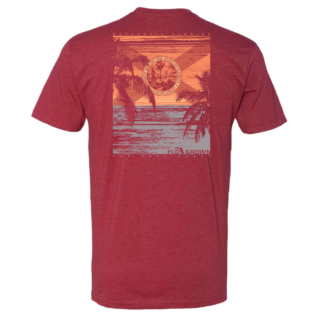 Retro Beach Poster Tee Hoodie, Sweatshirt | CoreVibeTees.com (Image 1)
