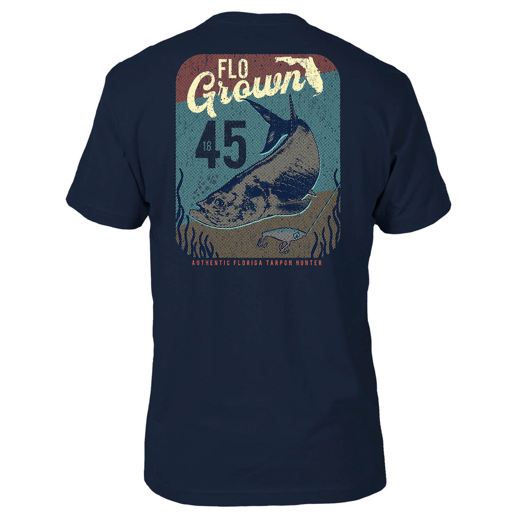 Retro Print Tarpon Tee Hoodie, Sweatshirt | CoreVibeTees.com (Image 1)