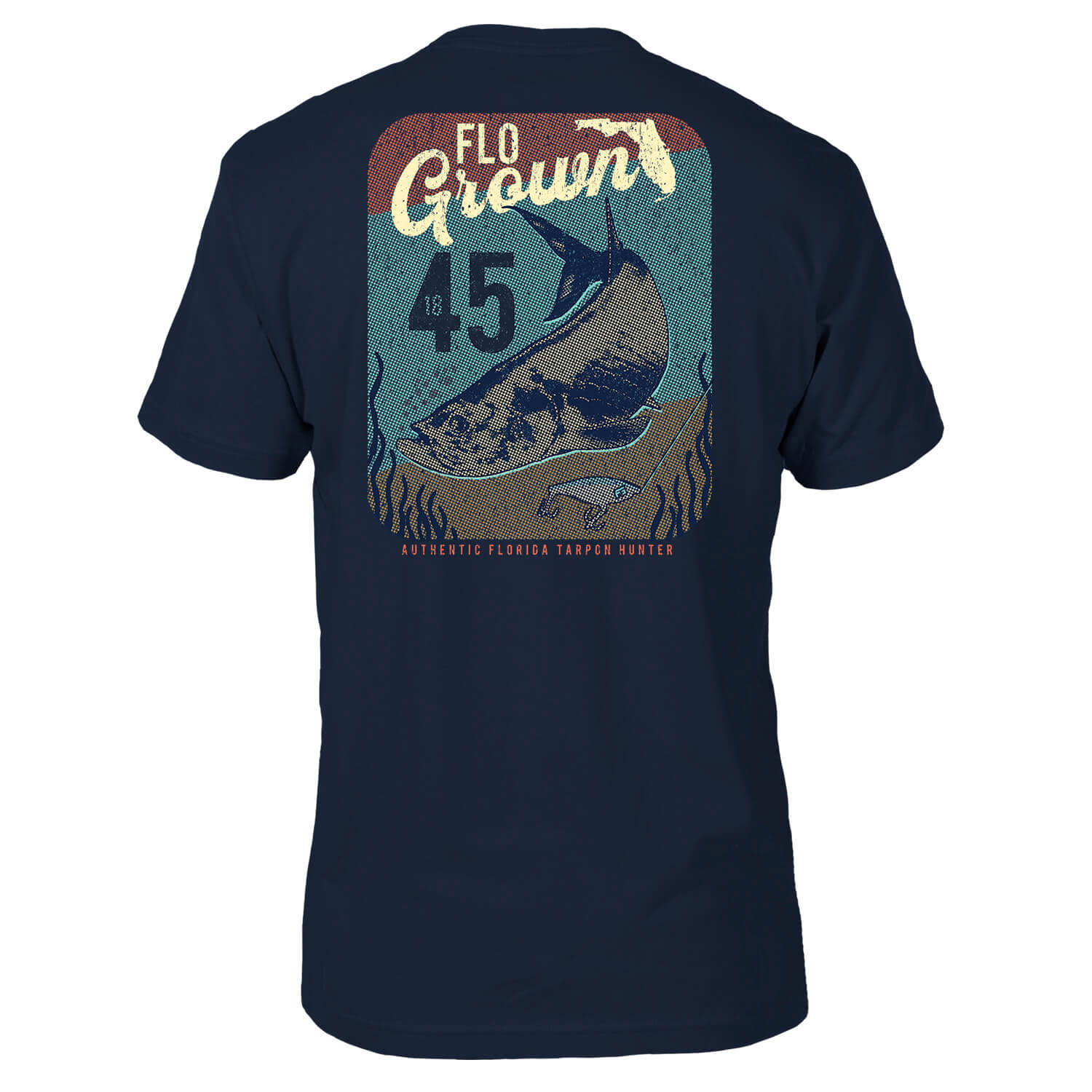 Retro Print Tarpon Tee Hoodie, Sweatshirt | CoreVibeTees.com (Image 1)