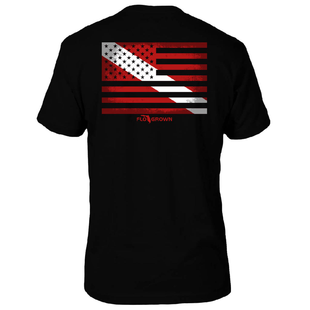 US Diver Flag Tee Hoodie, Sweatshirt | CoreVibeTees.com (Image 1)