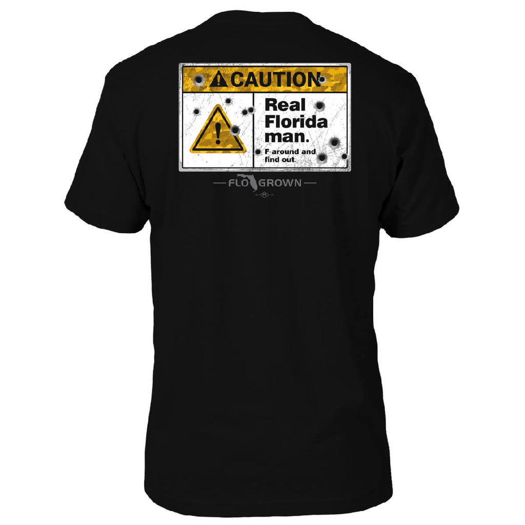 Caution: Florida Man Tee Hoodie, Sweatshirt | CoreVibeTees.com (Image 1)