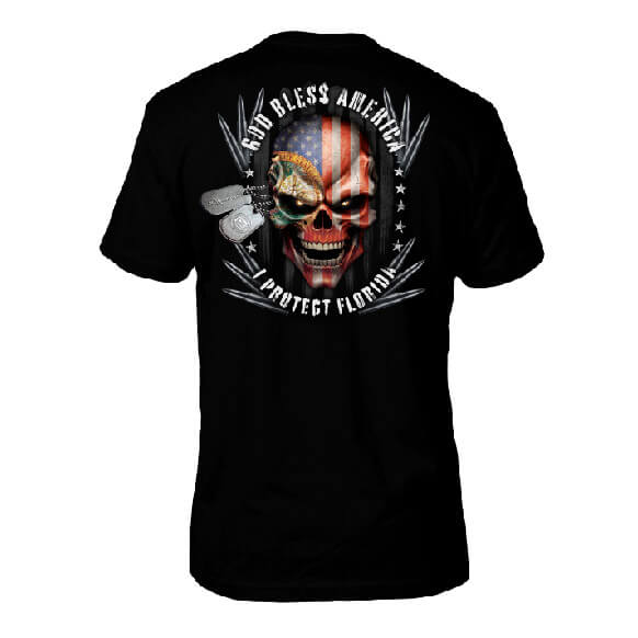 Florida & America Skull Tee Hoodie, Sweatshirt | CoreVibeTees.com (Image 1)