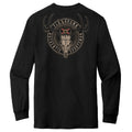 Deer Skull Badge Long Sleeve Tee Hoodie, Sweatshirt | CoreVibeTees.com (Image 1)