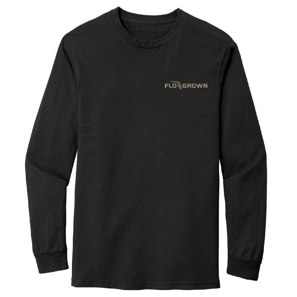 Deer Skull Badge Long Sleeve Tee Hoodie, Sweatshirt | CoreVibeTees.com (Image 2)