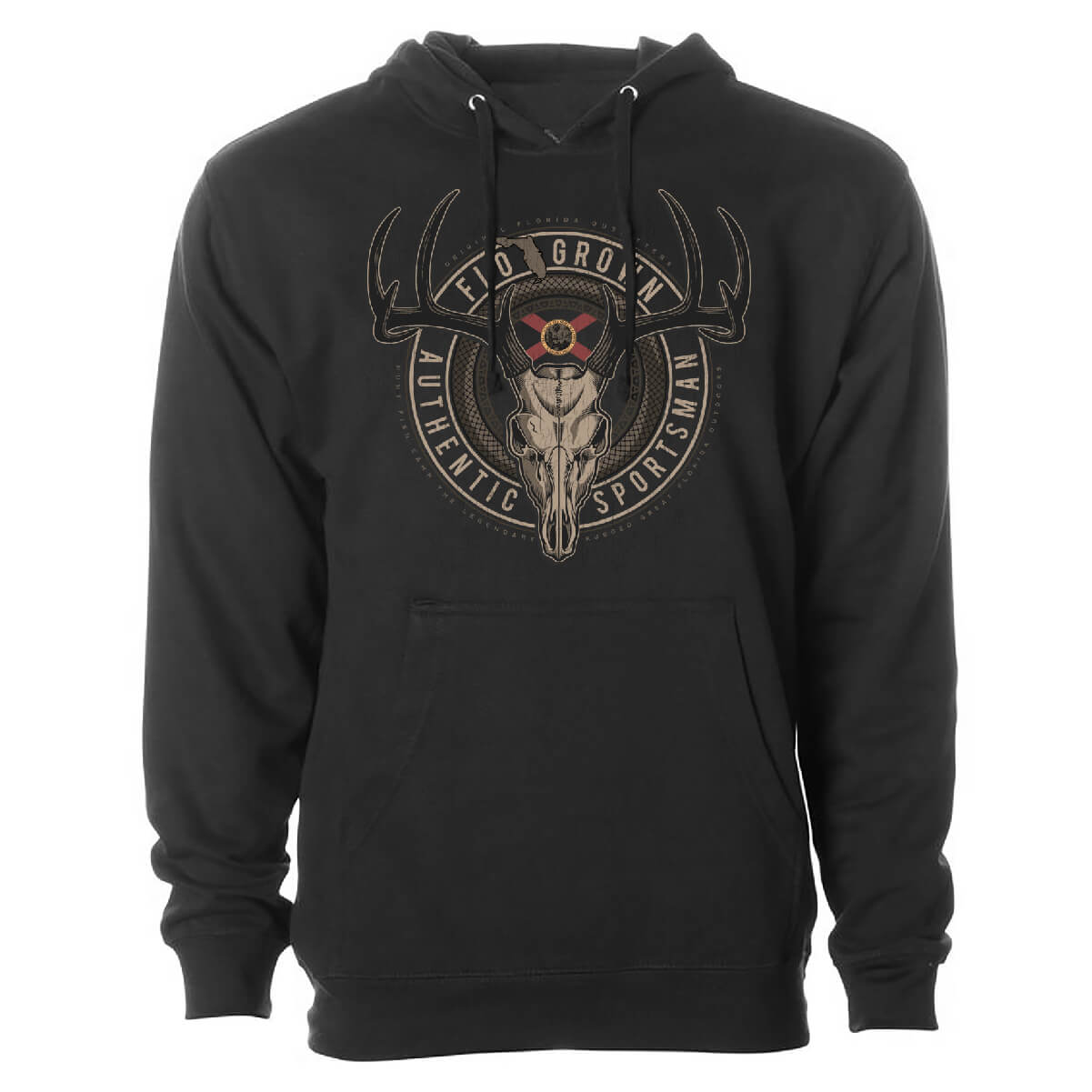 Deer Skull Badge Hoodie T-Shirts, Sweatshirt | CoreVibeTees.com