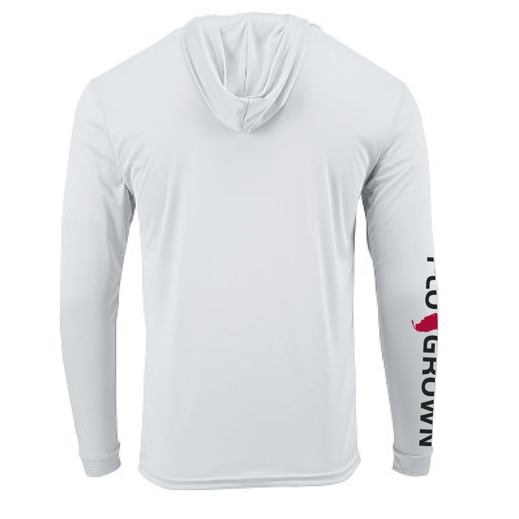 Flag Chest Hooded LS Performance Tee Hoodie, Sweatshirt | CoreVibeTees.com (Image 2)