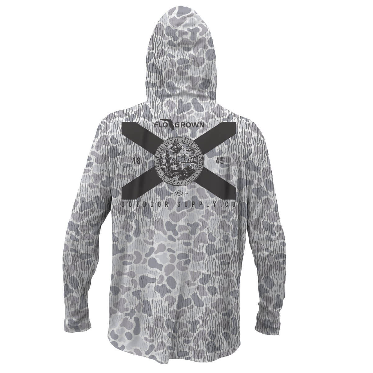 Woodland Camo Performance Hoodie T-Shirts, Sweatshirt | CoreVibeTees.com (Image 1)