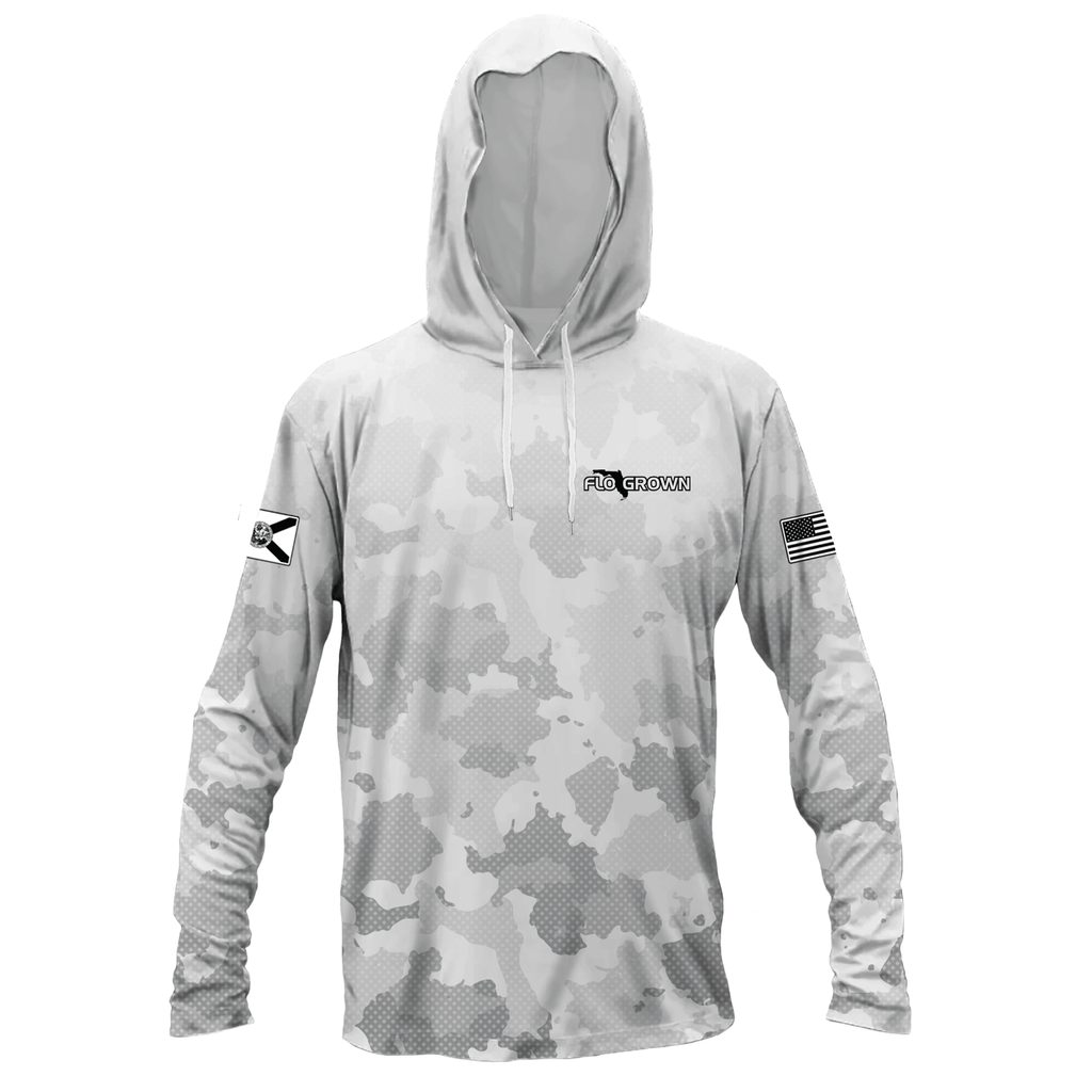 White Camo Performance Hoodie T-Shirts, Sweatshirt | CoreVibeTees.com (Image 1)