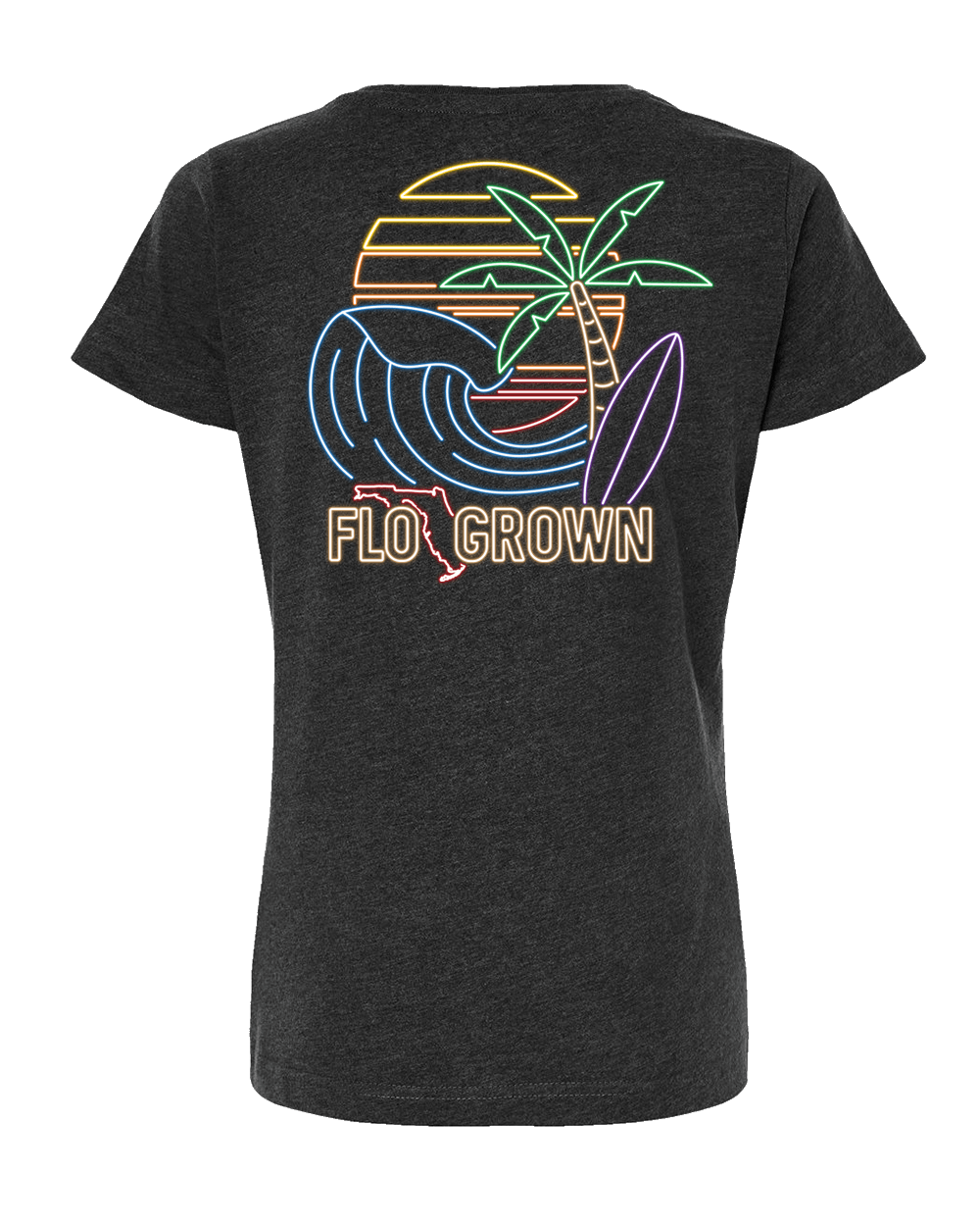 Neon Vibes Womens Tee Hoodie, Sweatshirt | CoreVibeTees.com (Image 1)