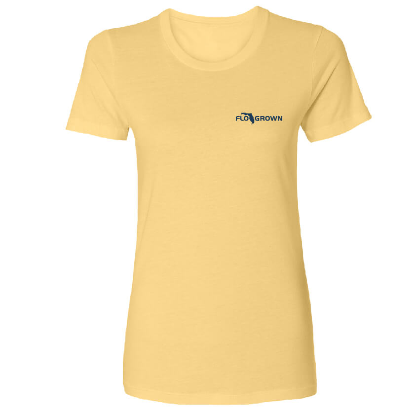 Sunset Shores Crest Fitted Women's Tee Hoodie, Sweatshirt | CoreVibeTees.com (Image 2)