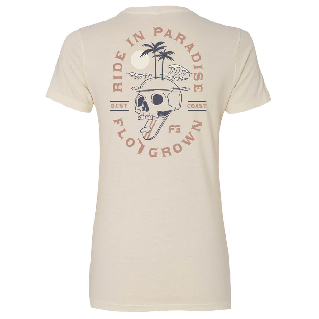 Ride in Paradise Fitted Women's Tee Hoodie, Sweatshirt | CoreVibeTees.com (Image 1)