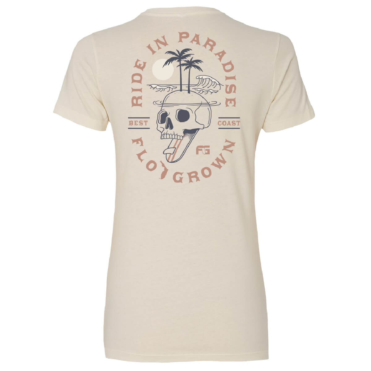 Ride in Paradise Fitted Women's Tee Hoodie, Sweatshirt | CoreVibeTees.com (Image 1)