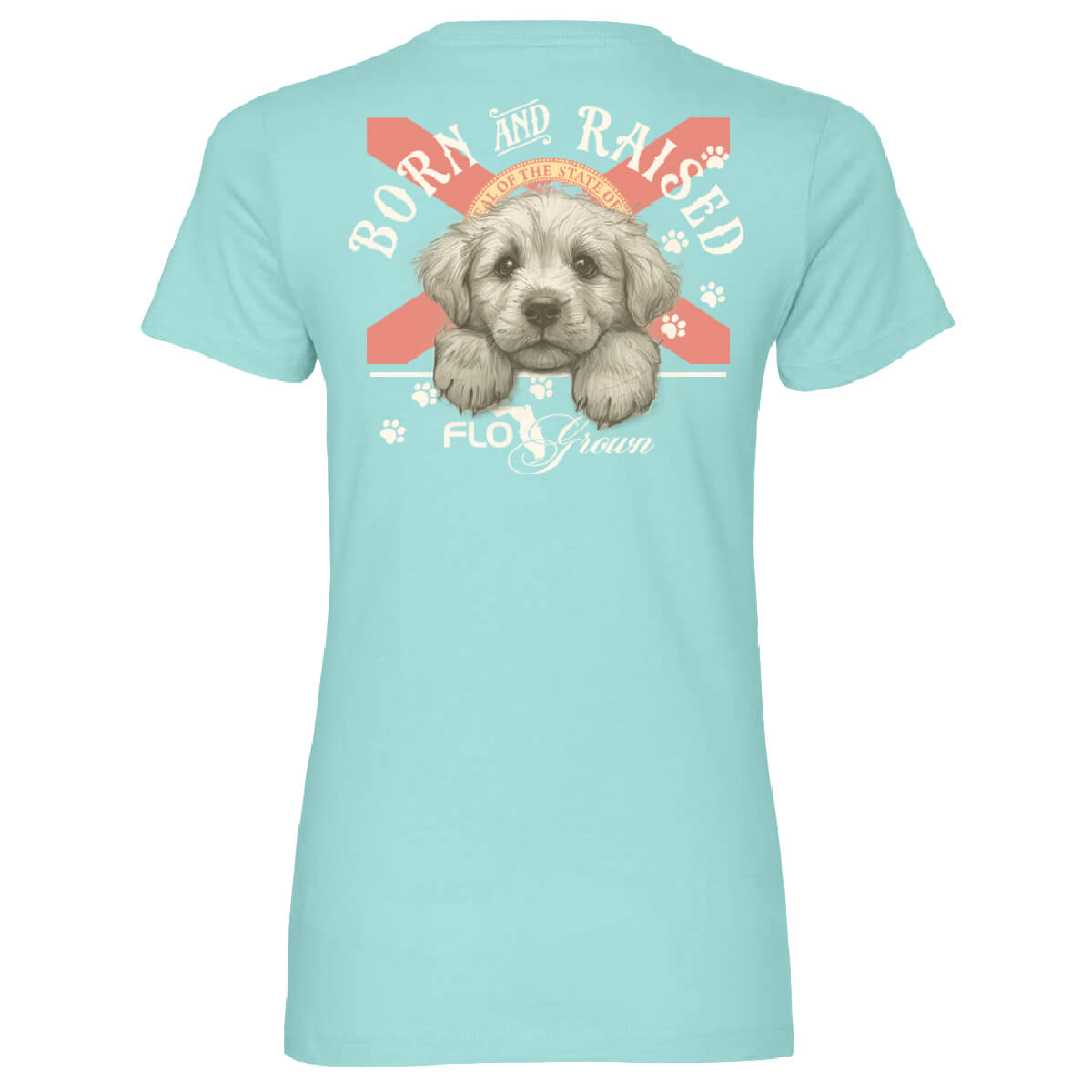 FloGrown Puppy Women's Tee Hoodie, Sweatshirt | CoreVibeTees.com (Image 1)