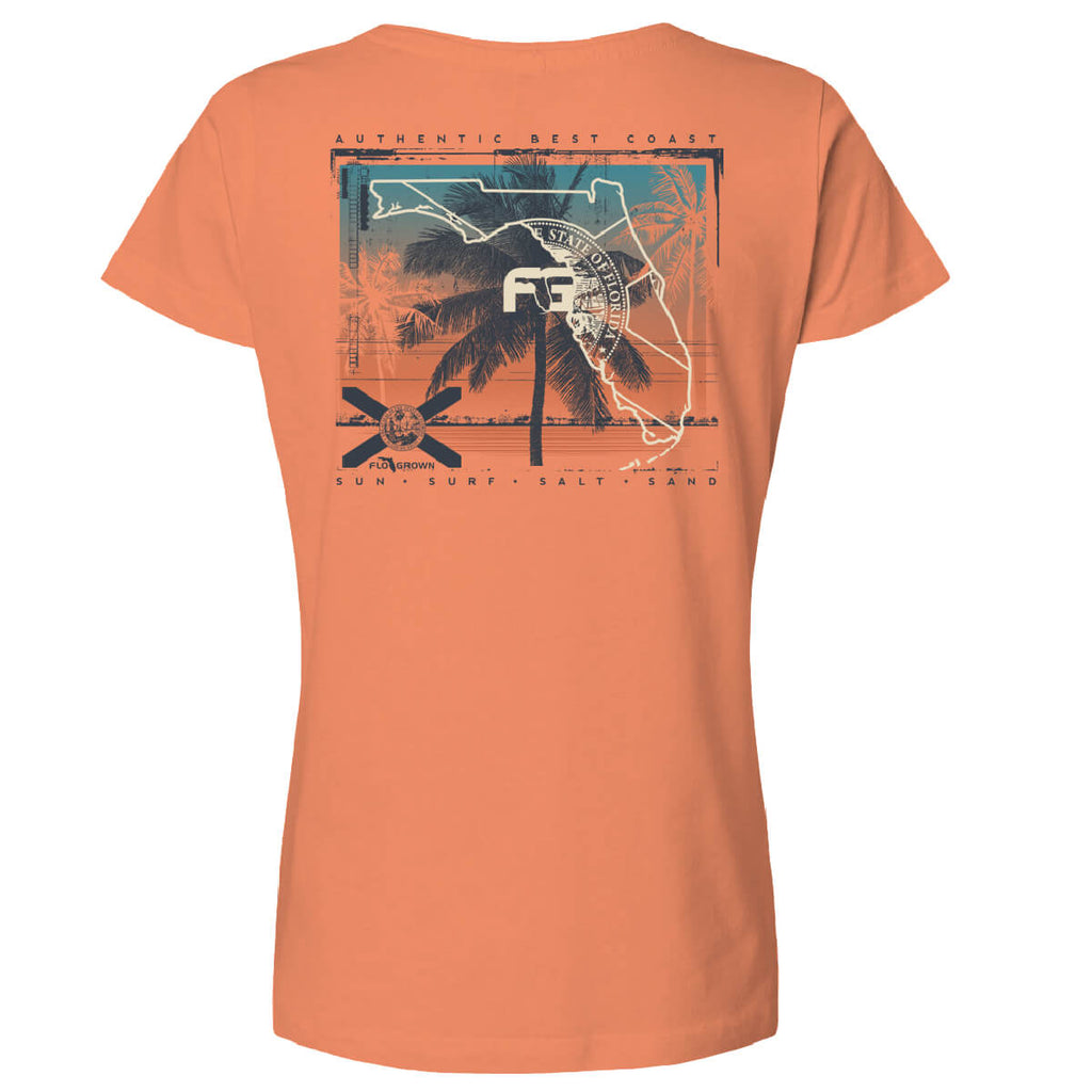Best Coast Grunge Map Women's Tee Hoodie, Sweatshirt | CoreVibeTees.com (Image 1)