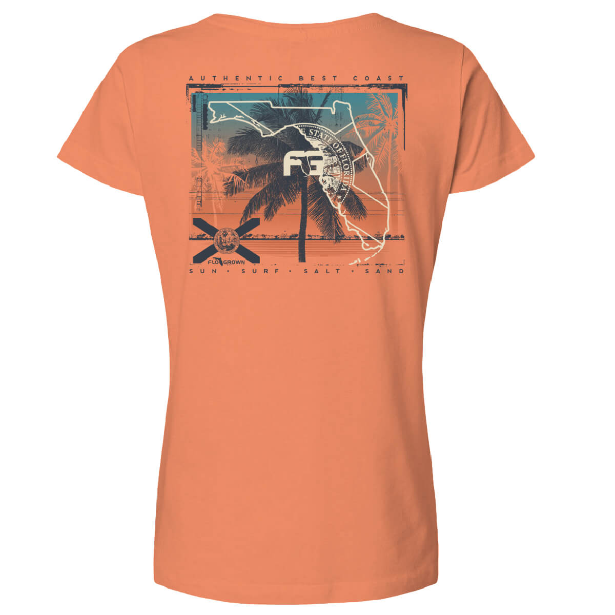 Best Coast Grunge Map Women's Tee Hoodie, Sweatshirt | CoreVibeTees.com (Image 1)
