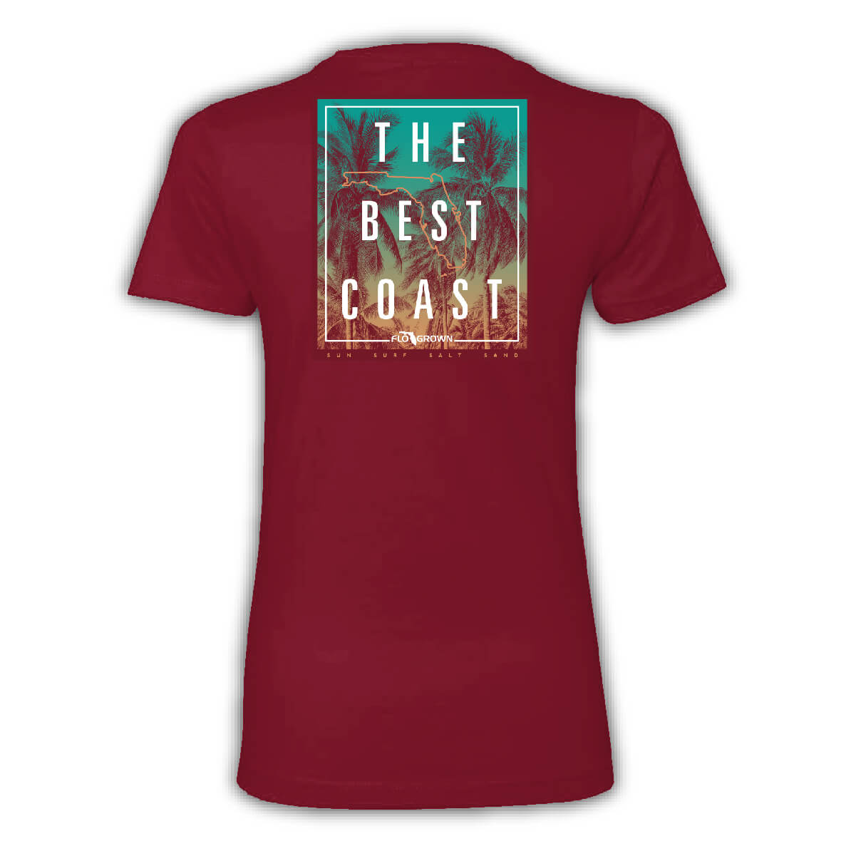 Best Coast Blend Fitted Womens Tee Hoodie, Sweatshirt | CoreVibeTees.com (Image 1)