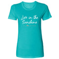Live in the Sunshine Fitted Women's Tee Hoodie, Sweatshirt | CoreVibeTees.com (Image 1)