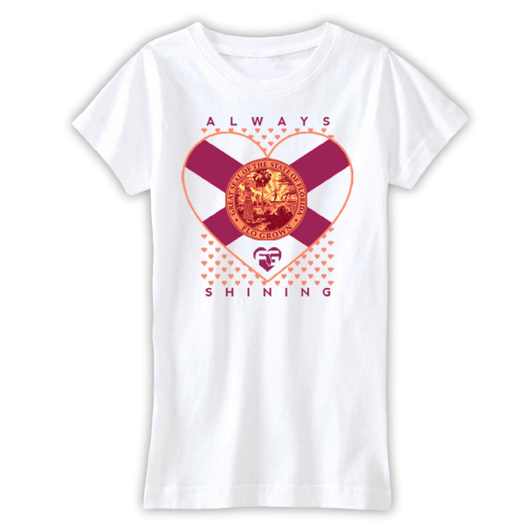 Flag Heart Girls Tee Hoodie, Sweatshirt | CoreVibeTees.com