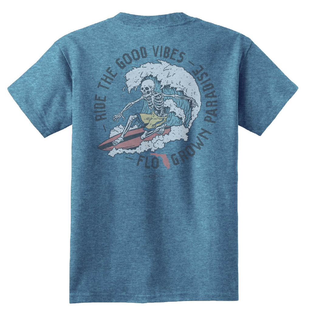 Ride the Good Vibes Youth Tee Hoodie, Sweatshirt | CoreVibeTees.com (Image 1)