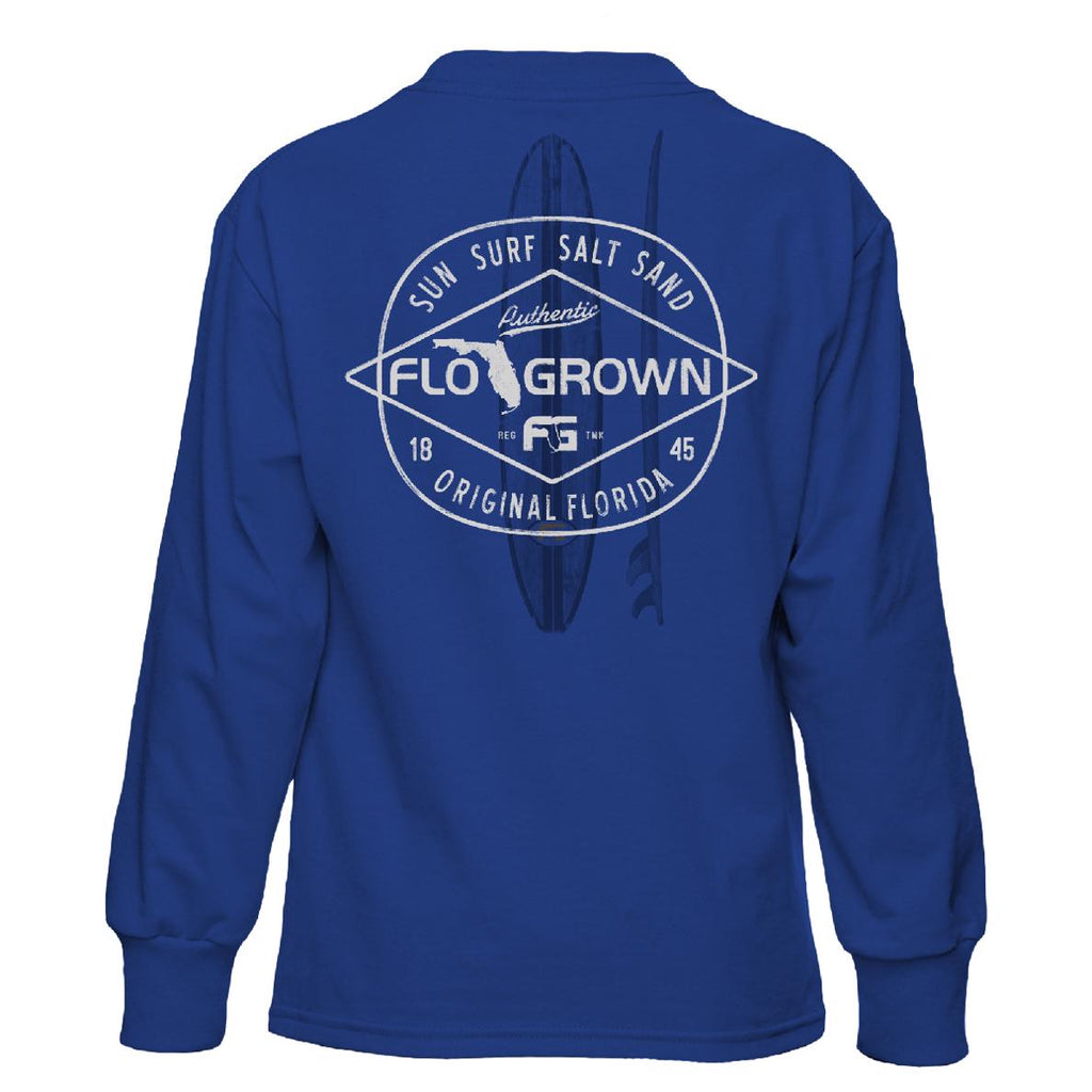 Surf Diamond Youth Long Sleeve Tee Hoodie, Sweatshirt | CoreVibeTees.com (Image 1)