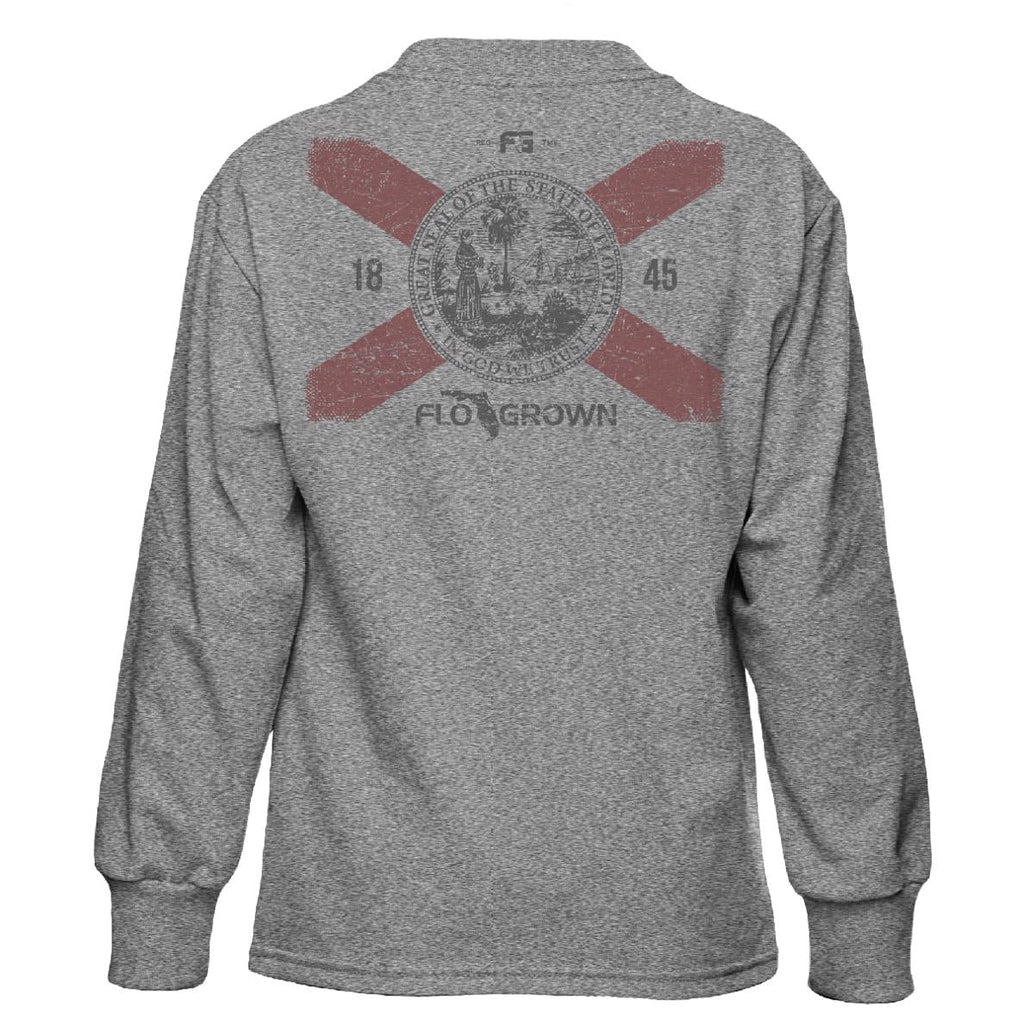 Scratch Flag Youth Long Sleeve Tee Hoodie, Sweatshirt | CoreVibeTees.com (Image 1)