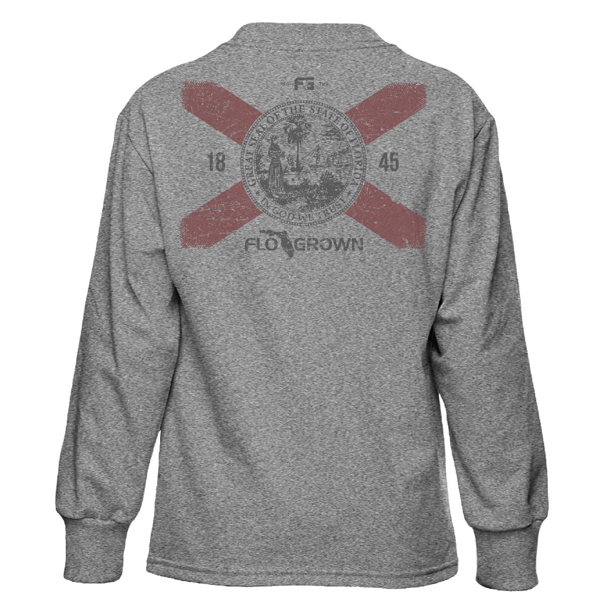 Scratch Flag Youth Long Sleeve Tee Hoodie, Sweatshirt | CoreVibeTees.com (Image 1)