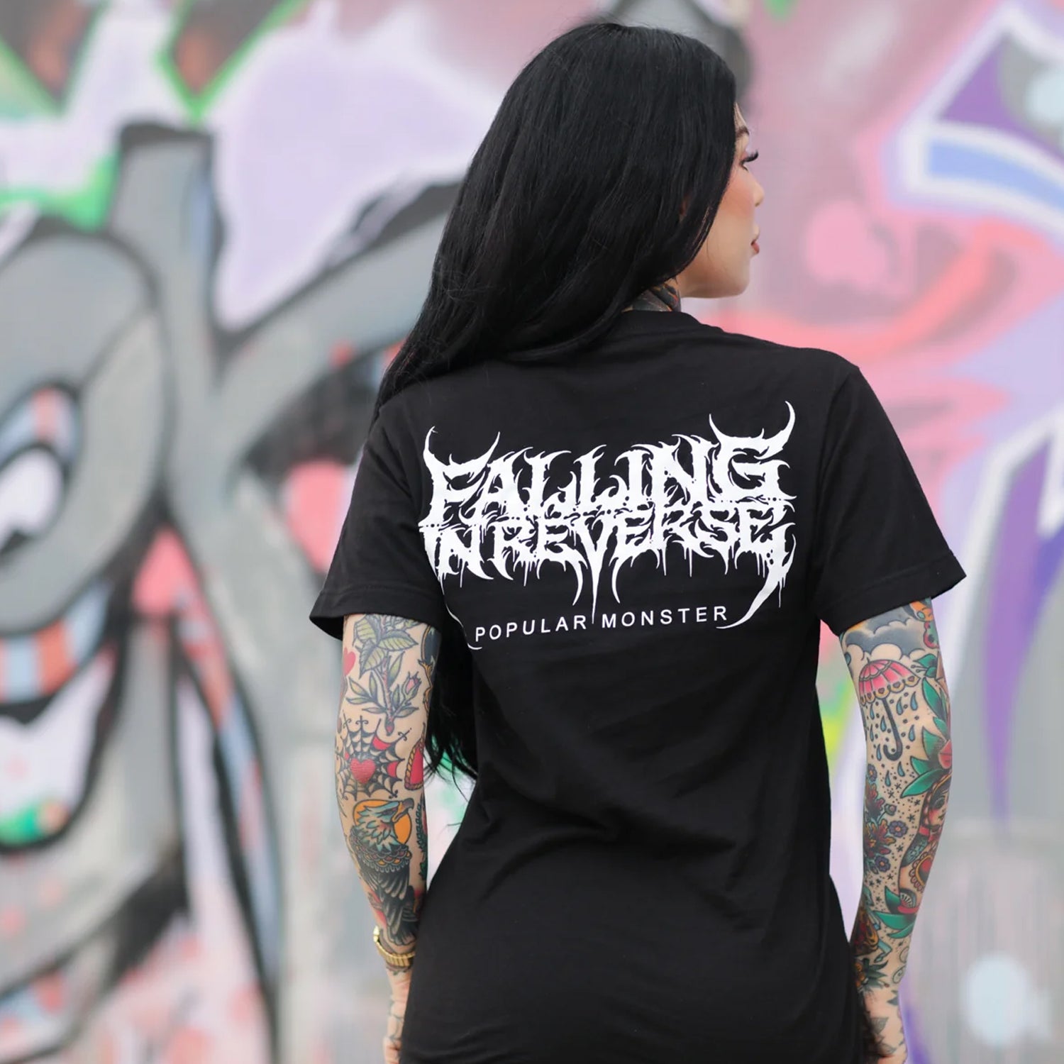 Popular Monster Cover and Back Logo T-Shirt (Black) Hoodie, Sweatshirt | CoreVibeTees.com (Image 5)
