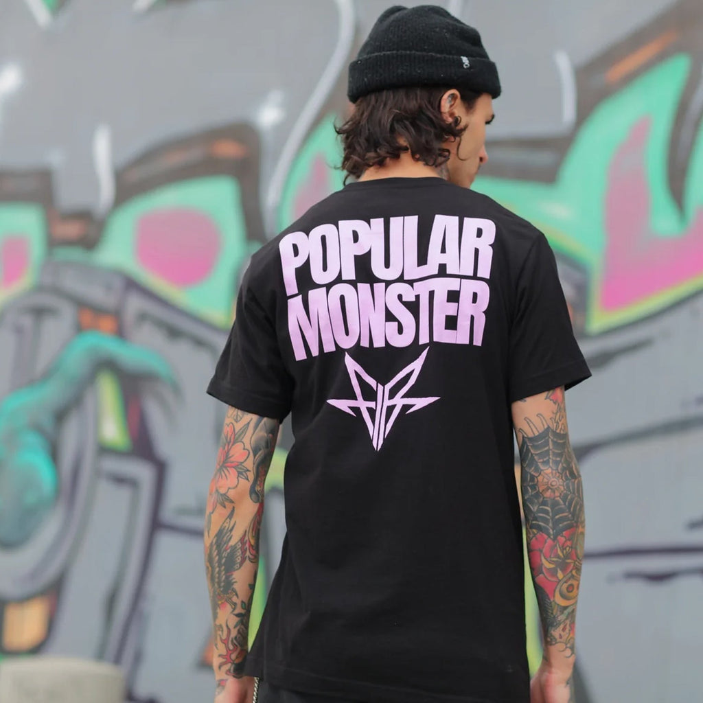 Popular Monster Text T-Shirt (Black) Hoodie, Sweatshirt | CoreVibeTees.com (Image 5)