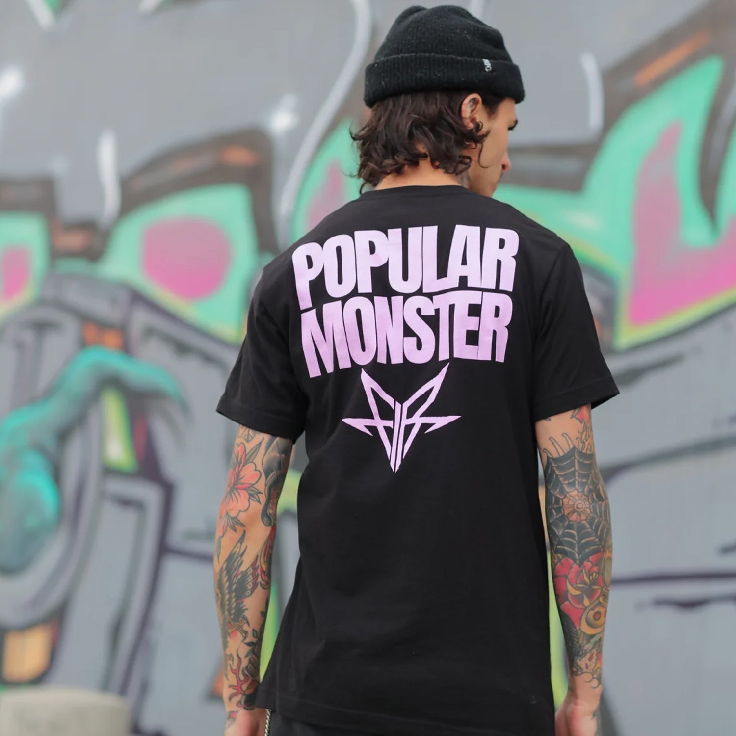 Popular Monster Text T-Shirt (Black) Hoodie, Sweatshirt | CoreVibeTees.com (Image 5)