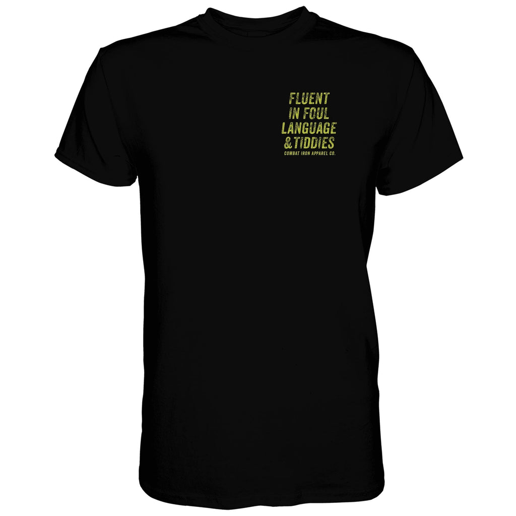 Fluent In Foul Language and Tiddies Men's T-Shirt Hoodie, Sweatshirt | CoreVibeTees.com (Image 4)